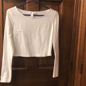 Forever 21 white crop top